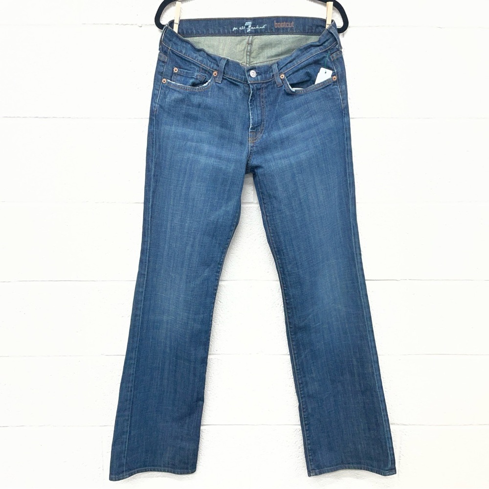 7 For All Mankind Classic Blue Boot Cut Jeans 32x34